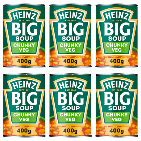 Heinz Big Soup Chunky Veg 400g x 6 Tins