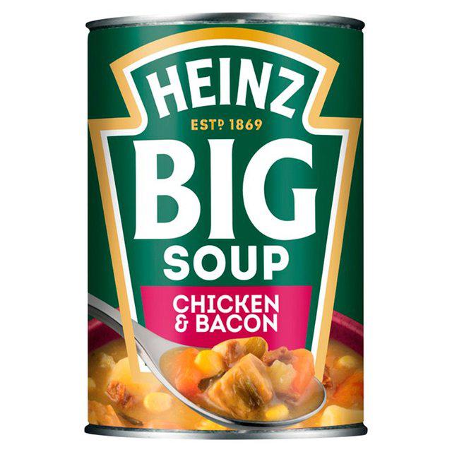 Heinz Big Soup Chicken & Bacon 400g x 6 Tins