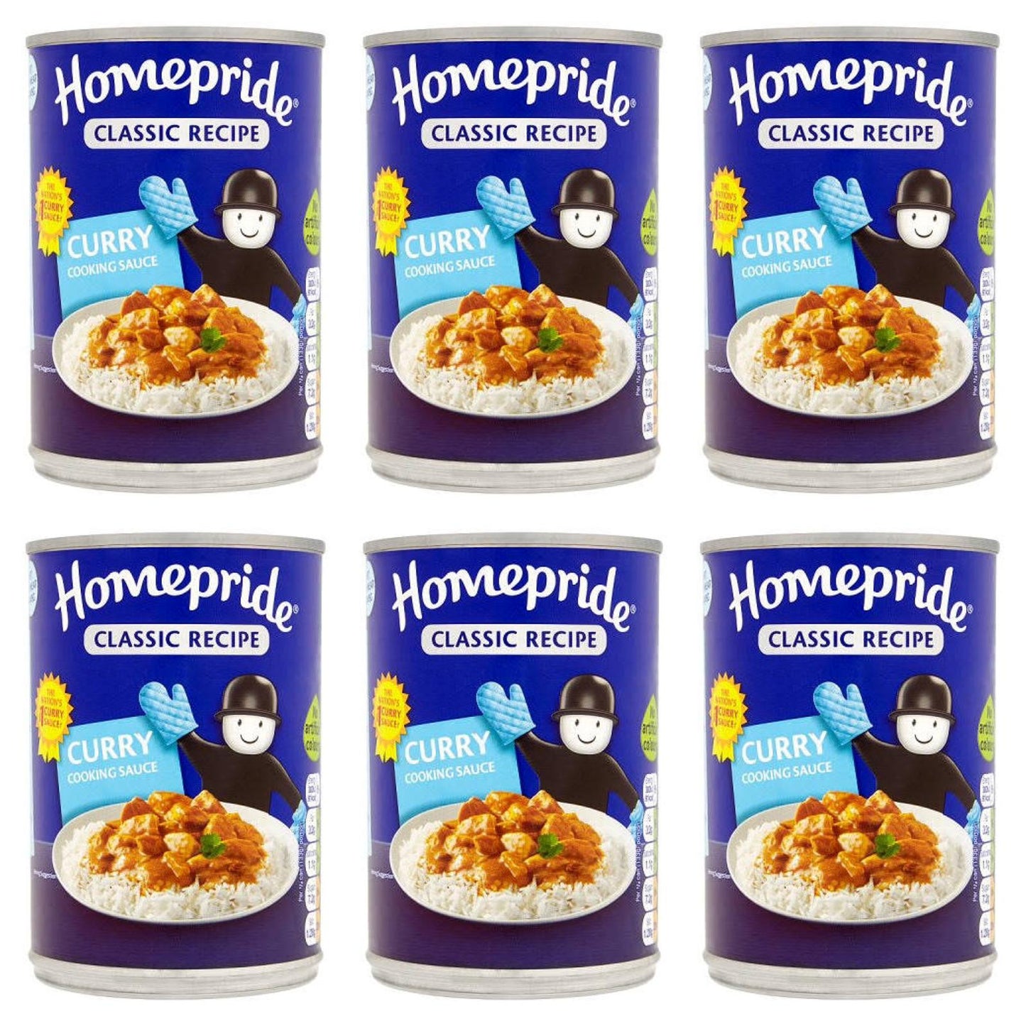 Homepride Curry Cooking Sauce 400g x 6 Tins