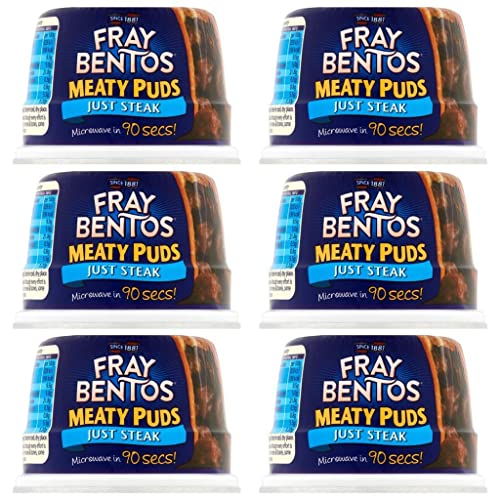 Fray Bentos Just Steak Meaty Puds 6-Pack, 200g.