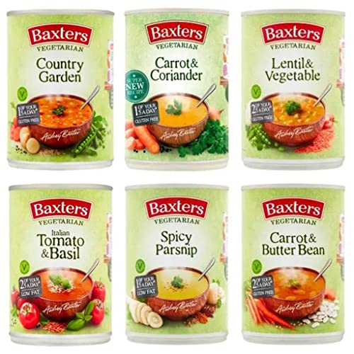 Baxters Vegetarian Soup Bundle - Contains 6 x Tins (400g)